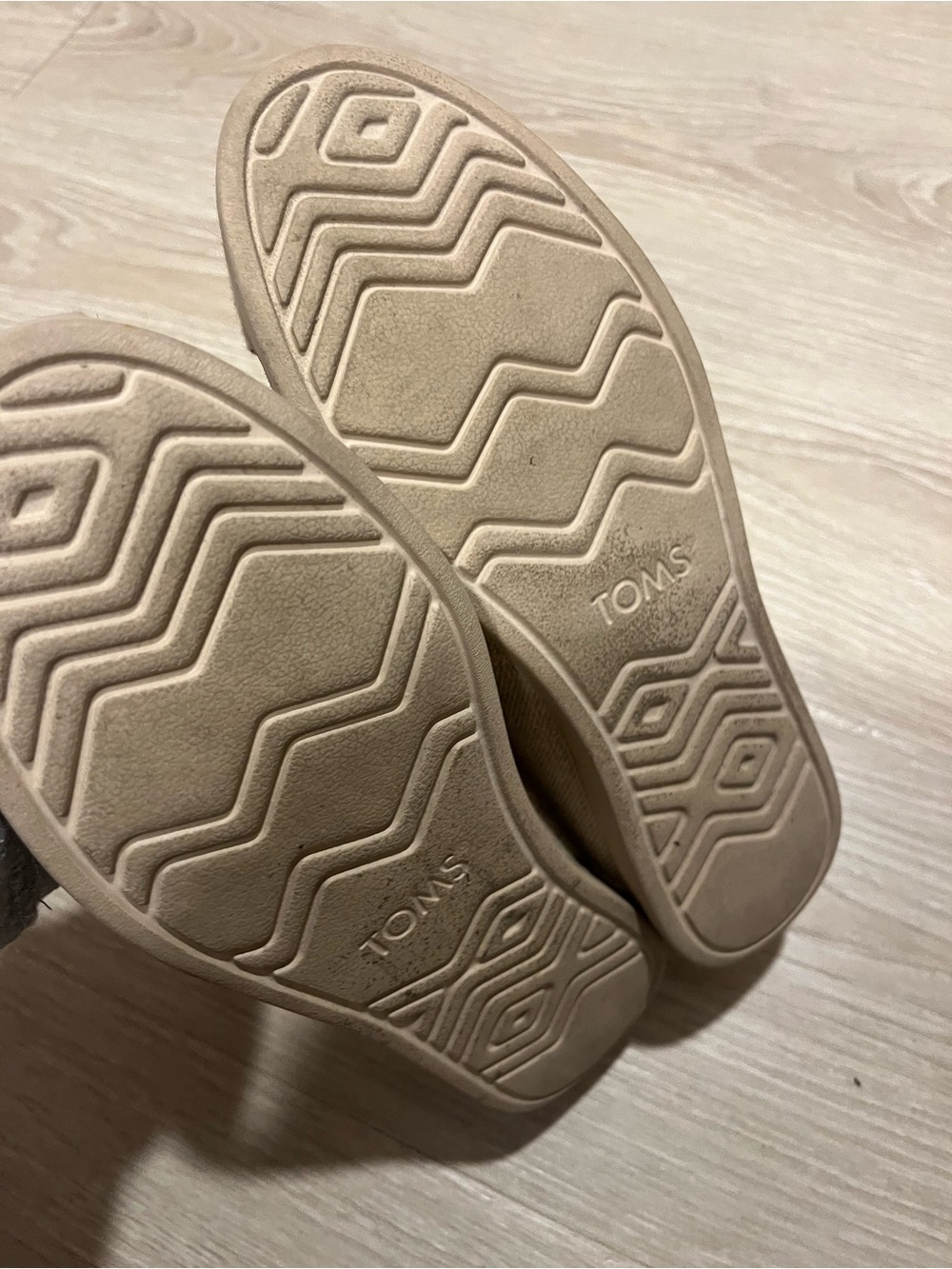 TOMS Women’s Classic Slip-On Shoes - Beige - Picture 2 of 2